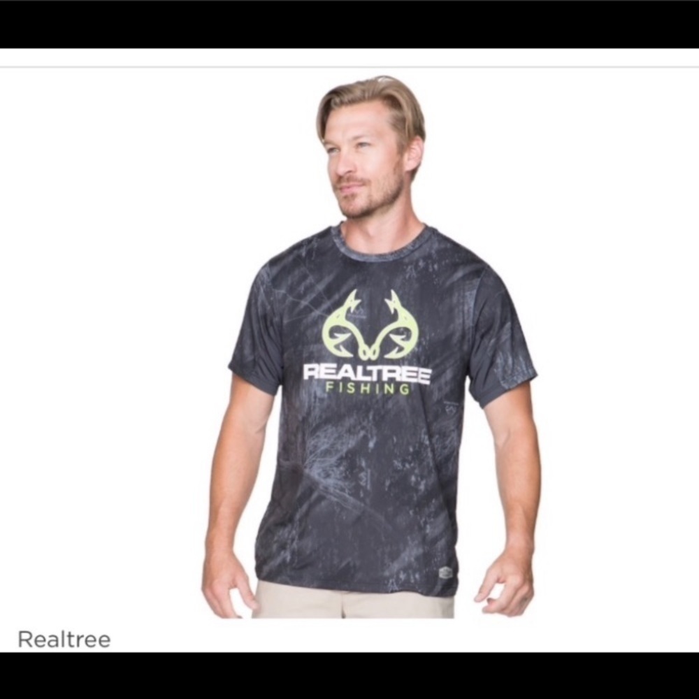 Men's Realtree Logo Wind‎ Performance Tee
